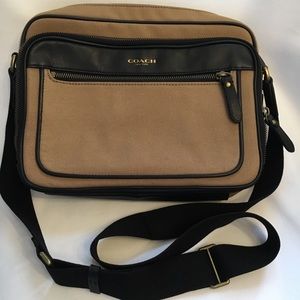 EUC Vintage Coach Men’s Canvas Bag